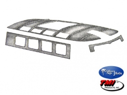 1955-1963 VW Bus Sliding Roof Headliner - Crush Grain Vinyl